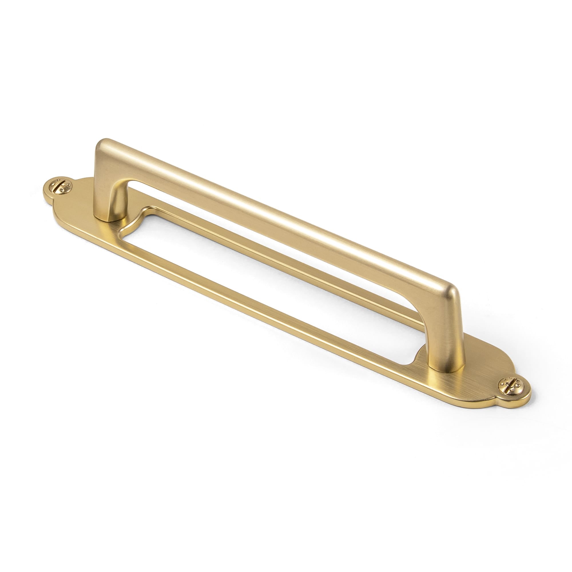 Goo-Ki Champagne Bronze / G025 / 5'' Hole Center 2 Pack Decorative Cabinet Bar Pulls with Back Plate Zinc Alloy Cabinet Handle with Long Back Plate