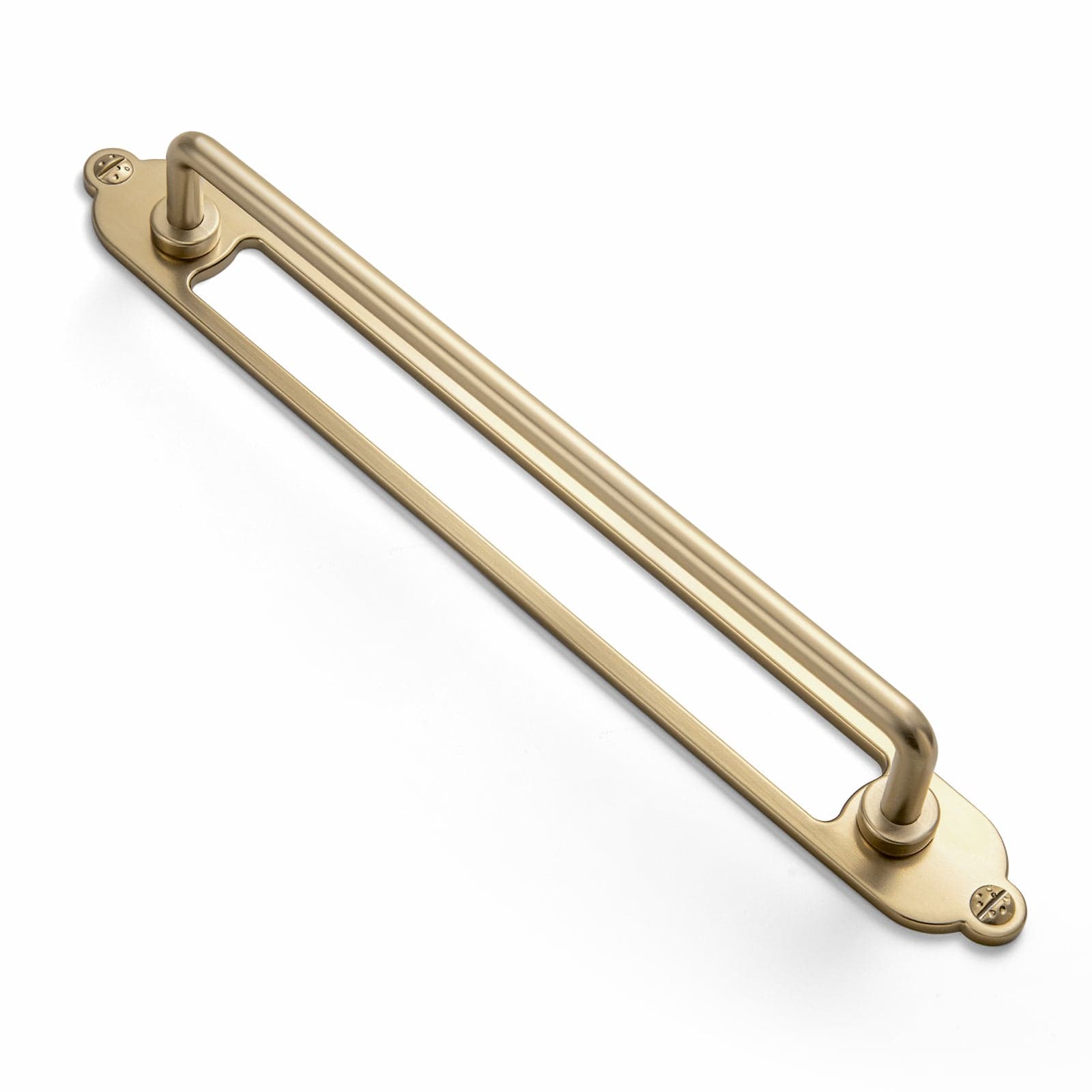 Goo-Ki Champagne Bronze / G025 / 7.6'' Hole Center 2 Pack Cabinet Bar Pulls with Back Plate Vintage Drawer Handles Home Improvement Hardware