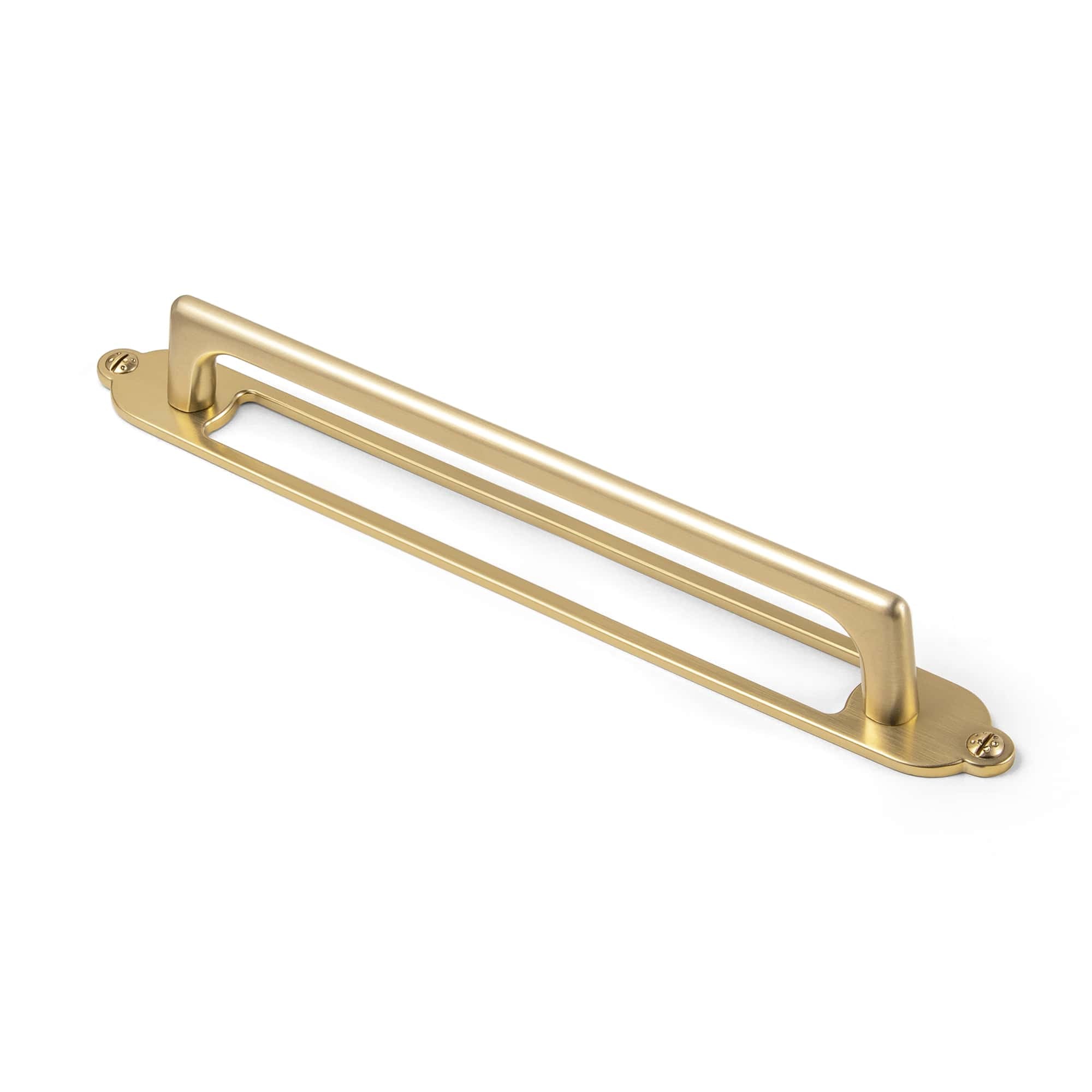 Goo-Ki Champagne Bronze / G025 / 7.6'' Hole Center 2 Pack Decorative Cabinet Bar Pulls with Back Plate Zinc Alloy Cabinet Handle with Long Back Plate