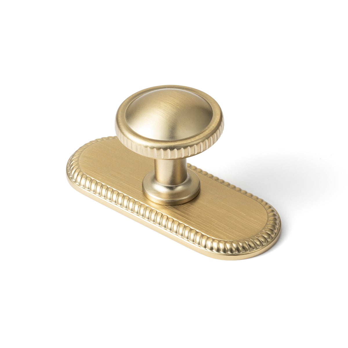 Goo-Ki Champagne Bronze / G027 / 6 Pack Knurled Rim Round Cabinet Knobs, Solid Zinc Alloy Mushroom Drawer Knob for Cabinet Doors, Chest of Drawers