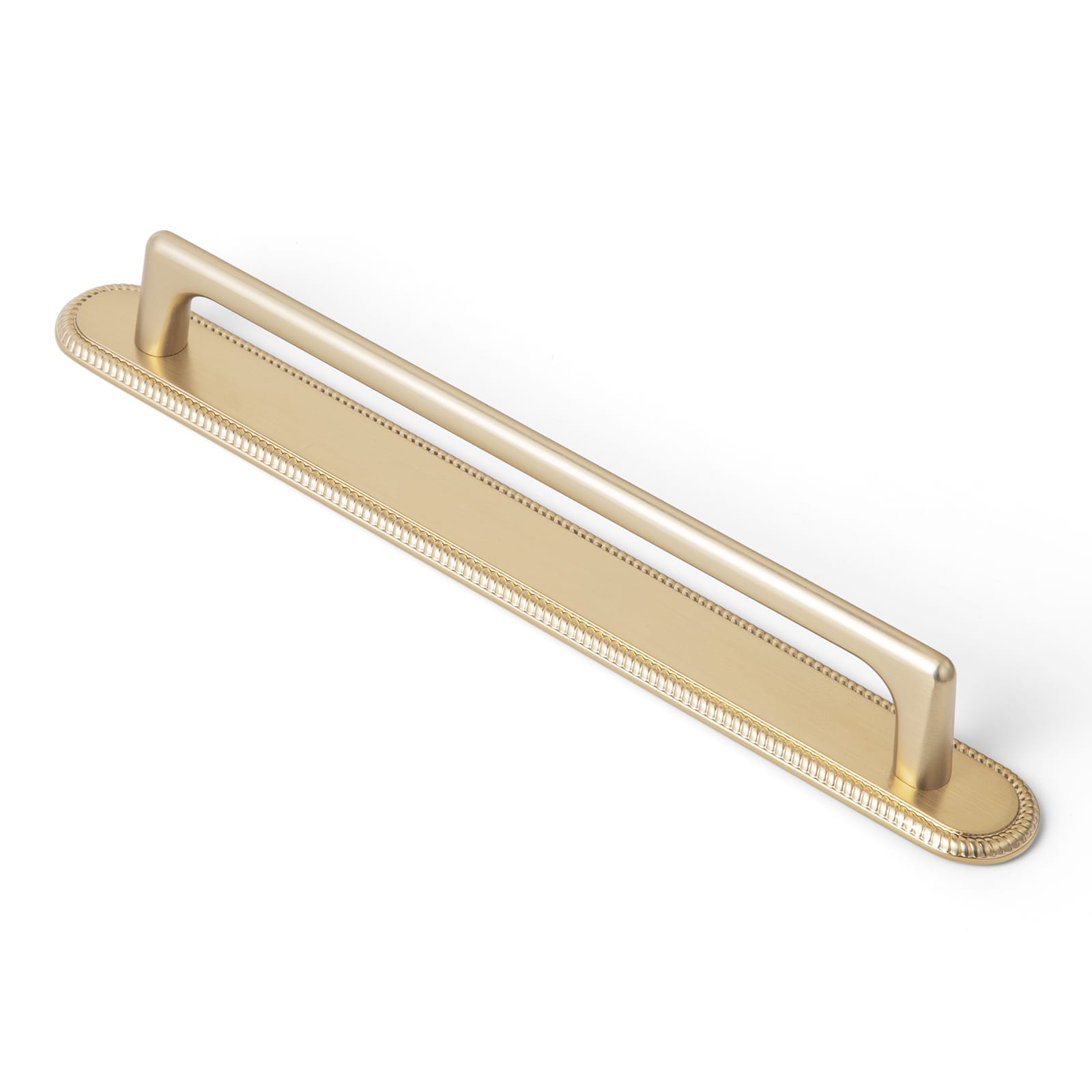 Goo-Ki Champagne Bronze / G027 / 7.6'' Hole Center 2 Pack Classic Cabinet Bar Pulls with Back Plate Zinc Alloy Cabinet Handle with Long Back Plate