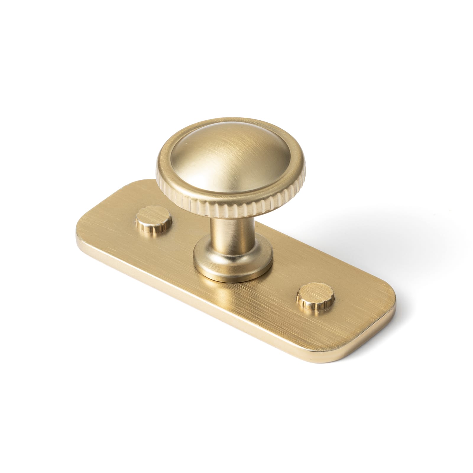 Goo-Ki Champagne Bronze / G032 / 6 Pack Knurled Rim Round Cabinet Knobs, Solid Zinc Alloy Mushroom Drawer Knob for Cabinet Doors, Chest of Drawers