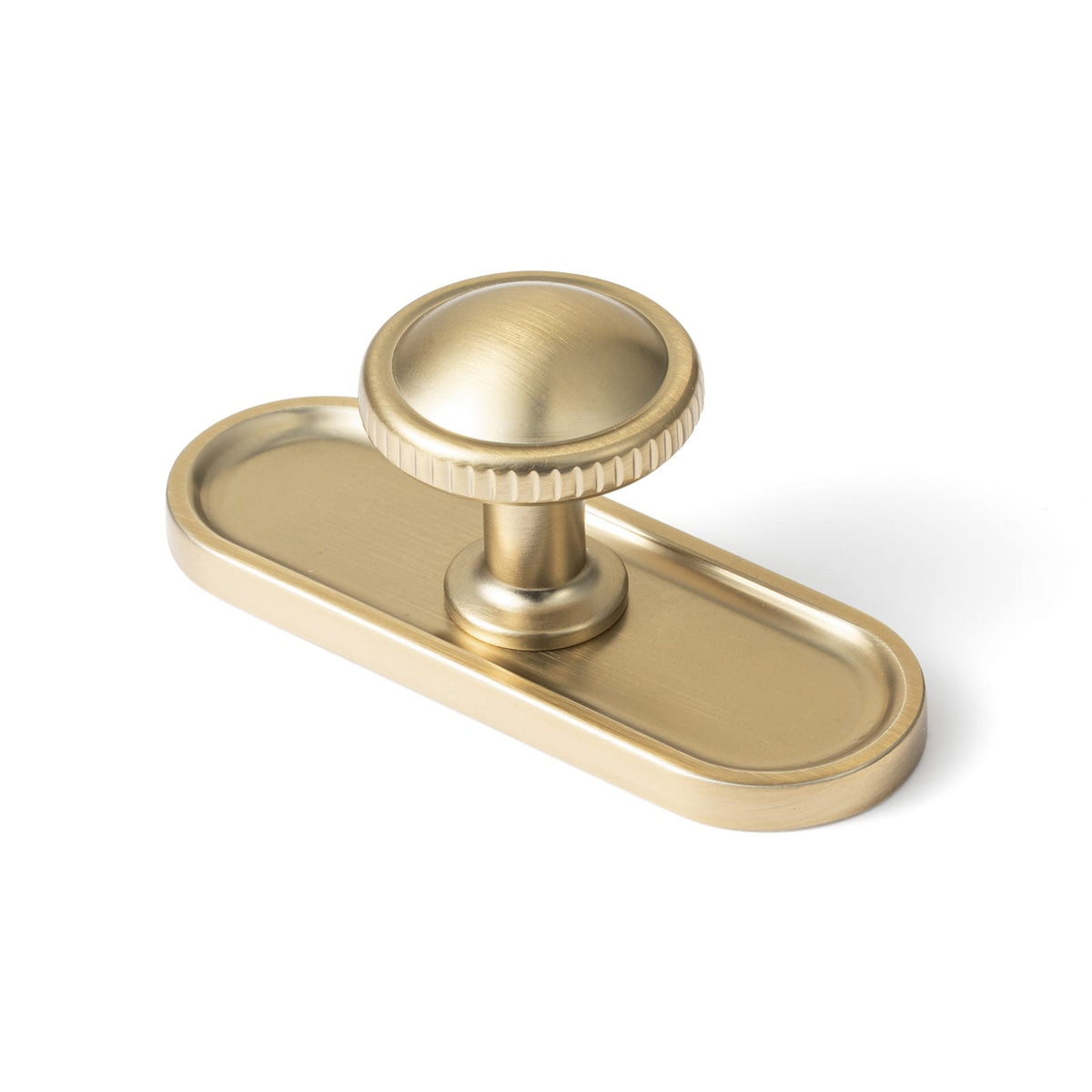 Goo-Ki Champagne Bronze / G033 / 6 Pack Knurled Rim Round Cabinet Knobs, Solid Zinc Alloy Mushroom Drawer Knob for Cabinet Doors, Chest of Drawers