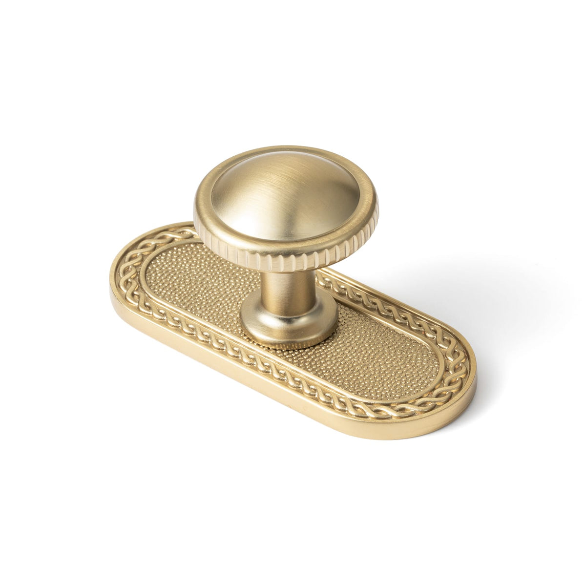 Goo-Ki Champagne Bronze / G034 / 6 Pack Knurled Rim Round Cabinet Knobs, Solid Zinc Alloy Mushroom Drawer Knob for Cabinet Doors, Chest of Drawers