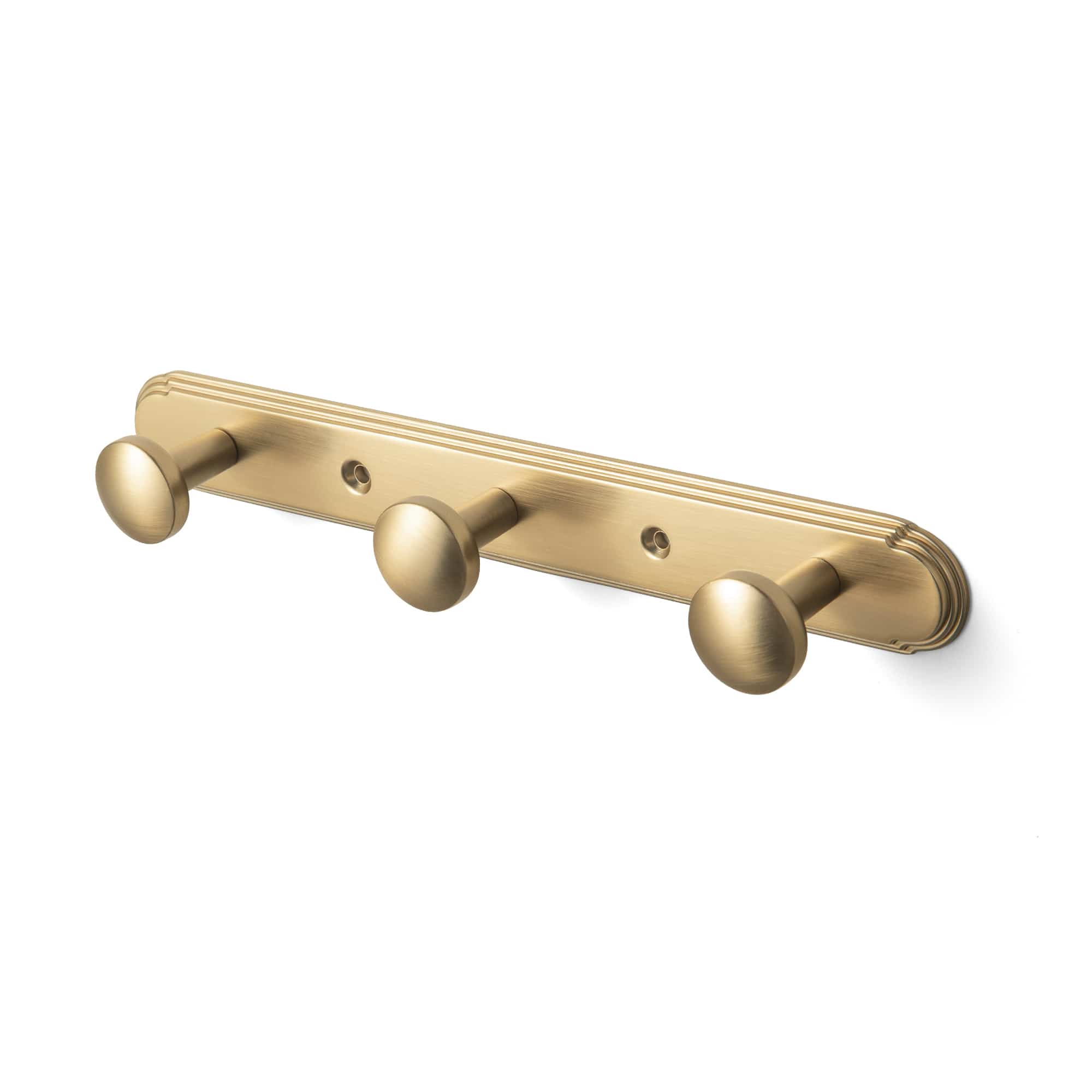 Goo-Ki Champagne Bronze / H014 / 3 Ornate Traditional Aged Zinc Alloy Coat Hanger Rail, Wall Mounted Hooks for Coats, Towels & Accessories