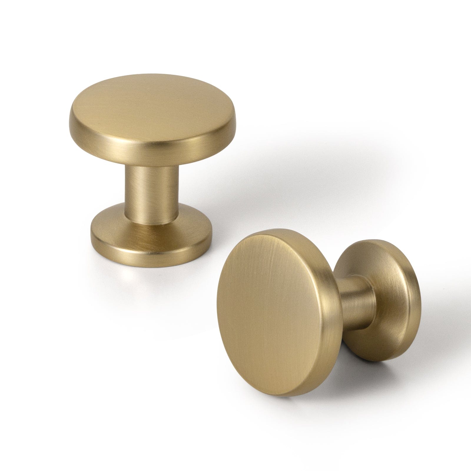 Goo-Ki Champagne Bronze / Knob / 12 Pack Vintage Cabinet Knobs with Cylindrical Stem Minimalist Dresser Hardware