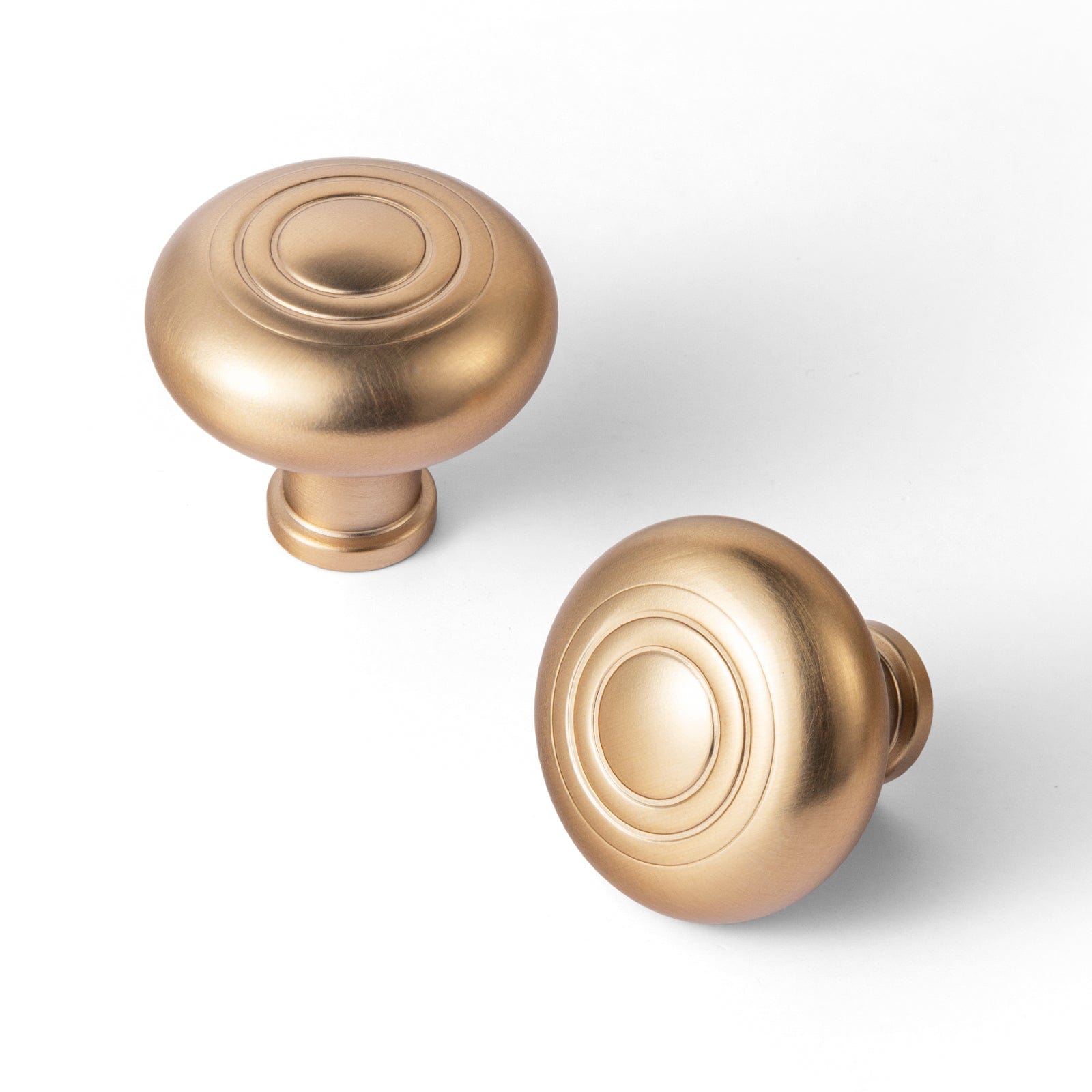 Goo-Ki Champagne Bronze / Knob / 6 Pack Antique Circular Ring - Designed Zinc Alloy Drawer Knobs