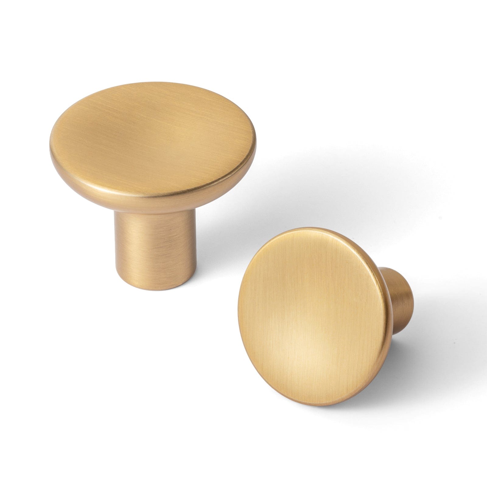 Goo-Ki Champagne Bronze / Knob / 6 Pack Classic Antique Brass Cabinet Knobs Minimalist Round Kitchen Handles Vintage Hardware