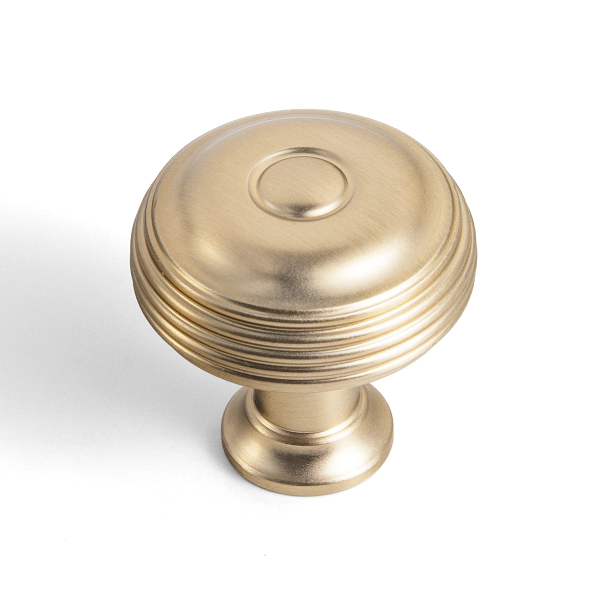 Goo-Ki Champagne Bronze / Knob / 6 Pack Concentric Tiered Round Zinc Alloy Cabinet Knobs, Classic Ridged Vintage Drawer Knob for Cabinet, Dresser
