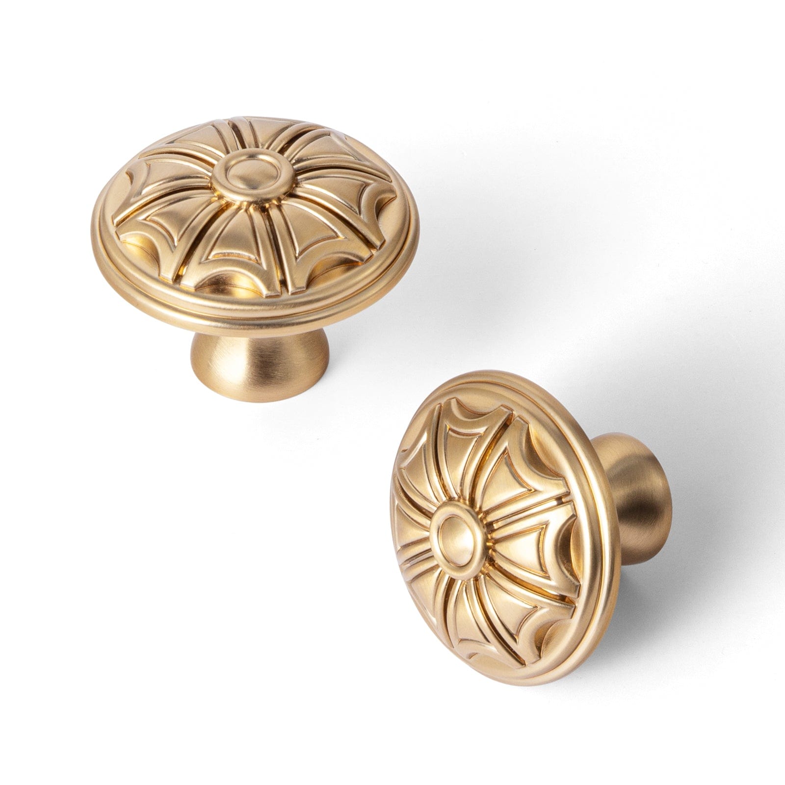 Goo-Ki Champagne Bronze / Knob / 6 Pack Ornate Decorative Drawer Knobs Intricately Design Exquisite Cabinet Knobs