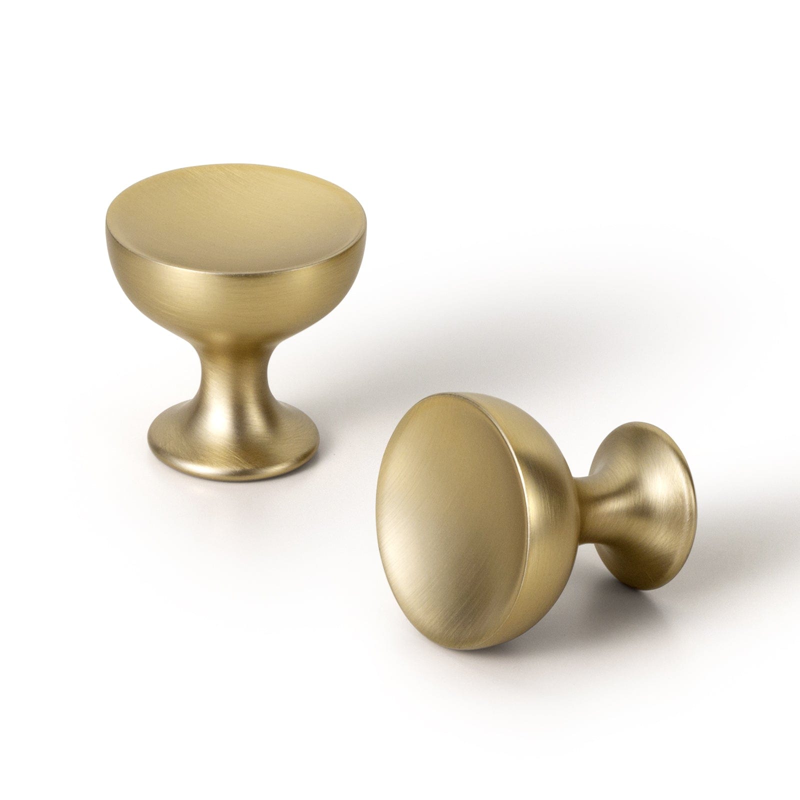 Goo-Ki Champagne Bronze / Knob / 6 Pack Vintage Round Cup Design with Rustic Patina Finish Retro Kitchen Drawer Knobs