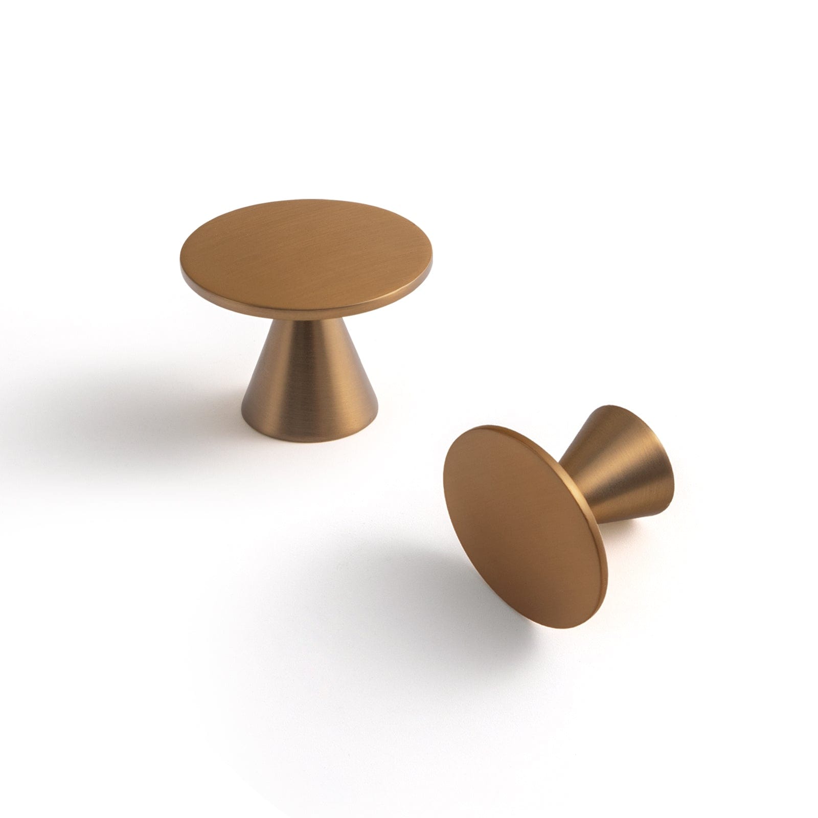 Goo-Ki Champagne Bronze / Knob / 6 Pack Zinc Alloy Cabinet Knob Single Hole Solid Cabinet Hardware for Bedroom