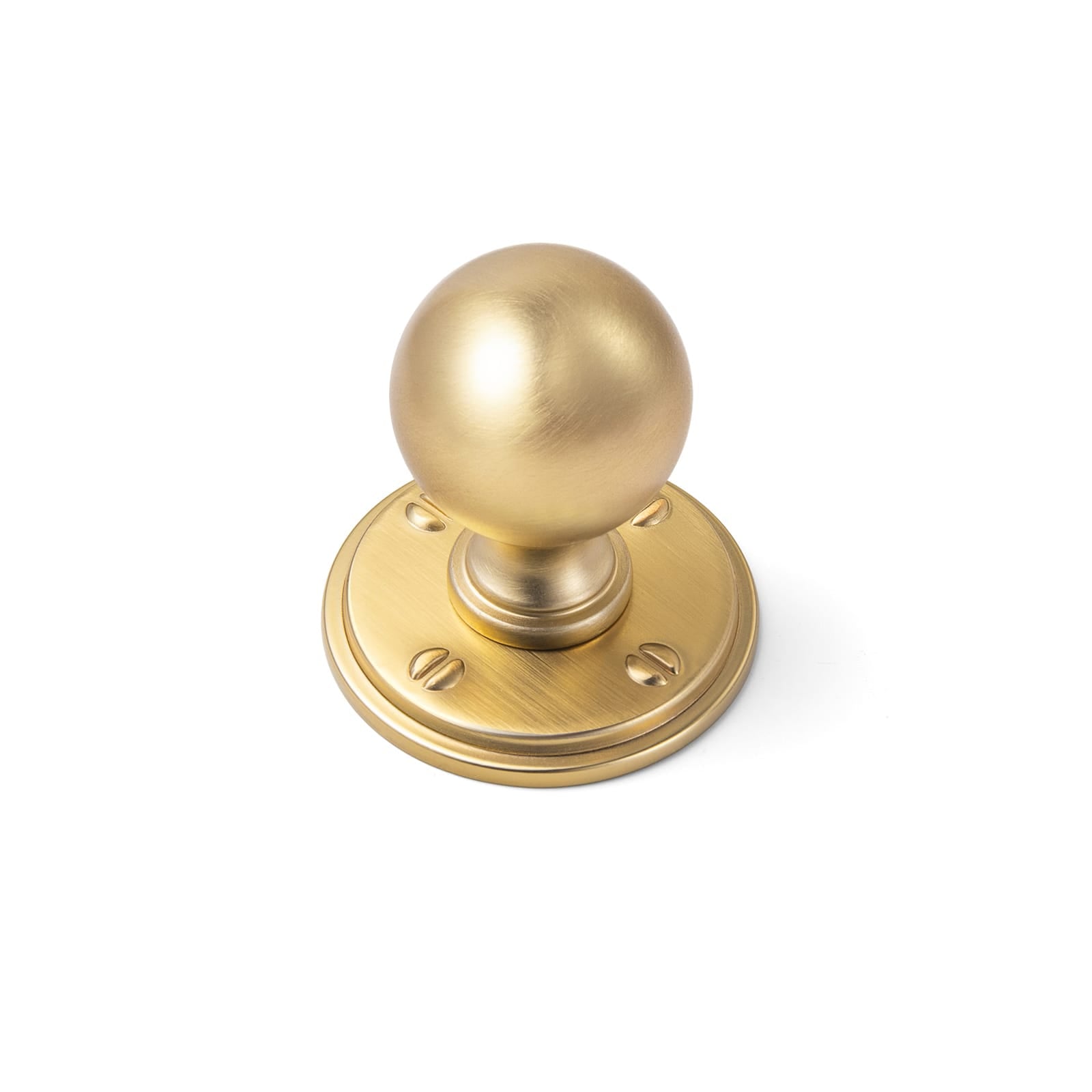 Goo-Ki Champagne Bronze / Knob with Back Plate Round G015 / 6 Pack Stylish Zinc Alloy Cabinet Knobs Classic Round Design Durable Cabinet Handles