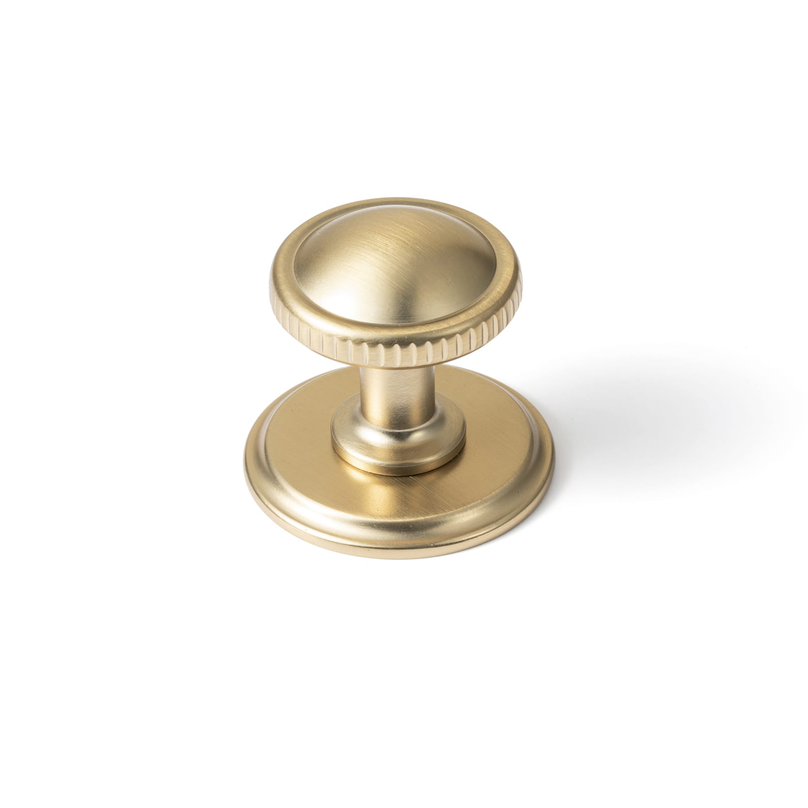 Goo-Ki Champagne Bronze / Round G011 / 6 Pack Knurled Rim Round Cabinet Knobs, Solid Zinc Alloy Mushroom Drawer Knob for Cabinet Doors, Chest of Drawers