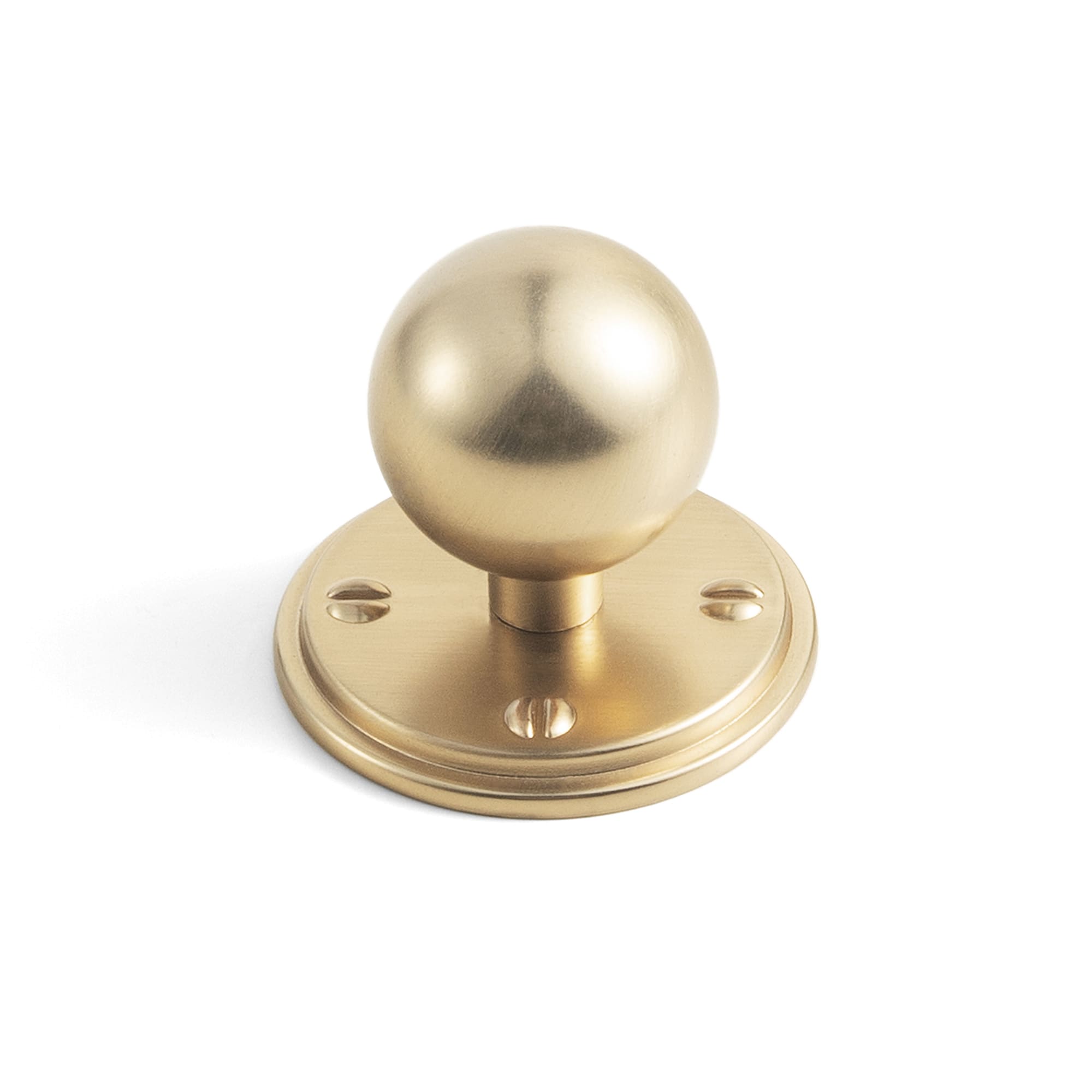 Goo-Ki Champagne Bronze / Round G015 / 1'' Knob 6 Pack Round Cabinet Knobs with Decorative Back Plate Zinc Alloy Cabinet Hardware for Kitchen