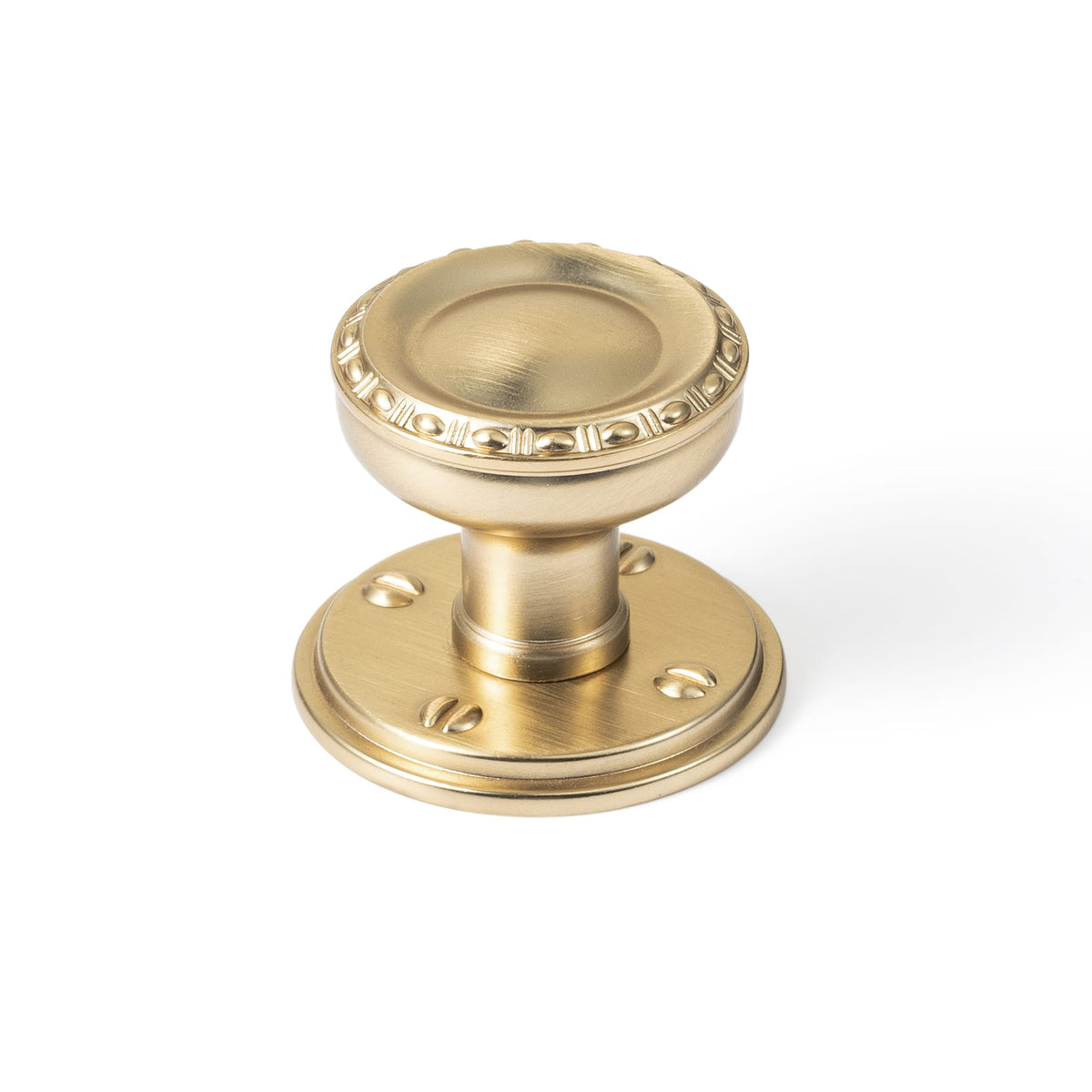 Goo-Ki Champagne Bronze / Round G015 / 6 Pack Classic Round Cabinet Knobs Elegant Decorative Drawer Knobs with Ornate Edging