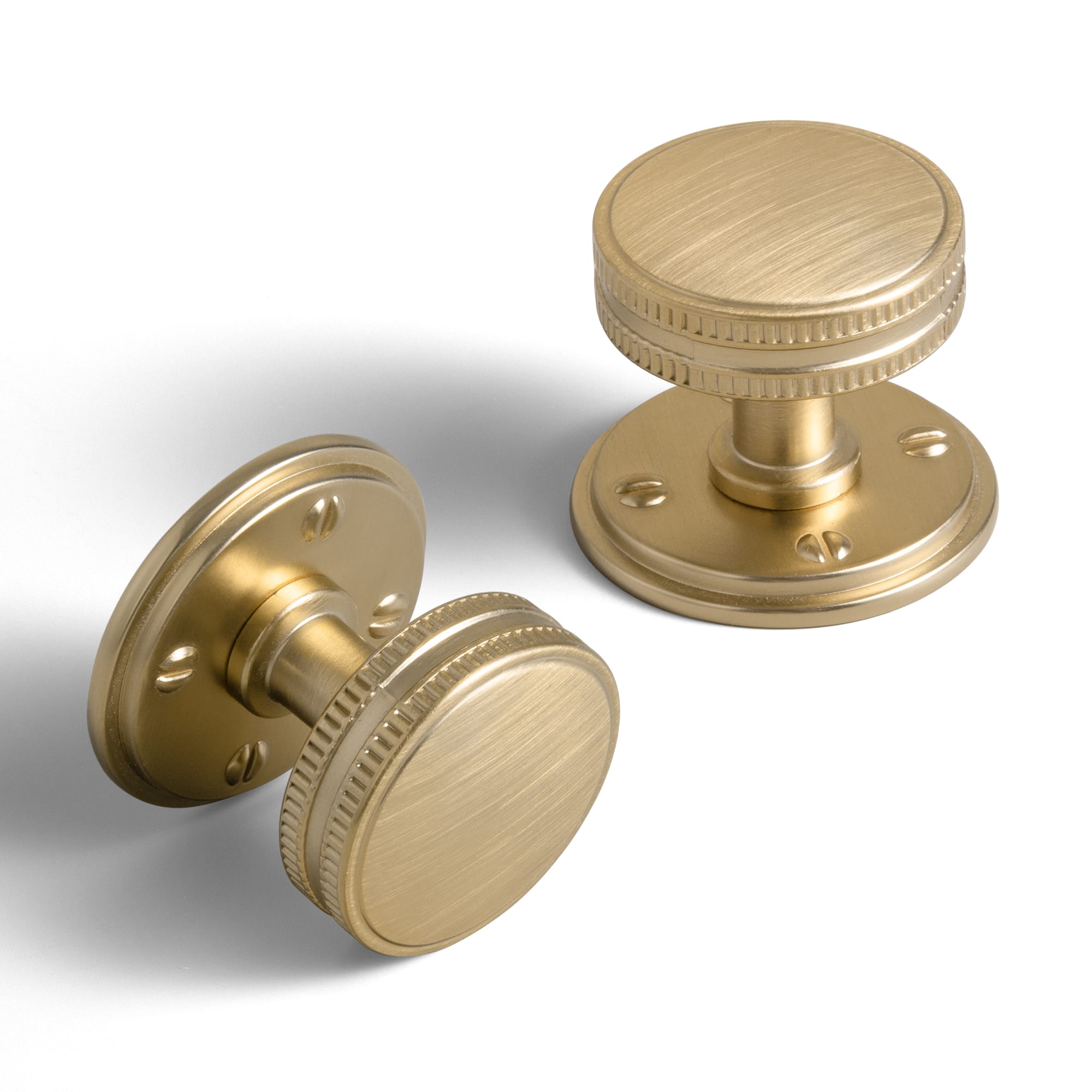 Goo-Ki Champagne Bronze / Round G015 / 6 Pack Distinctive Artistic Engravings Single Hole Round Cabinet Knob Retro Flair Kitchen Hardware