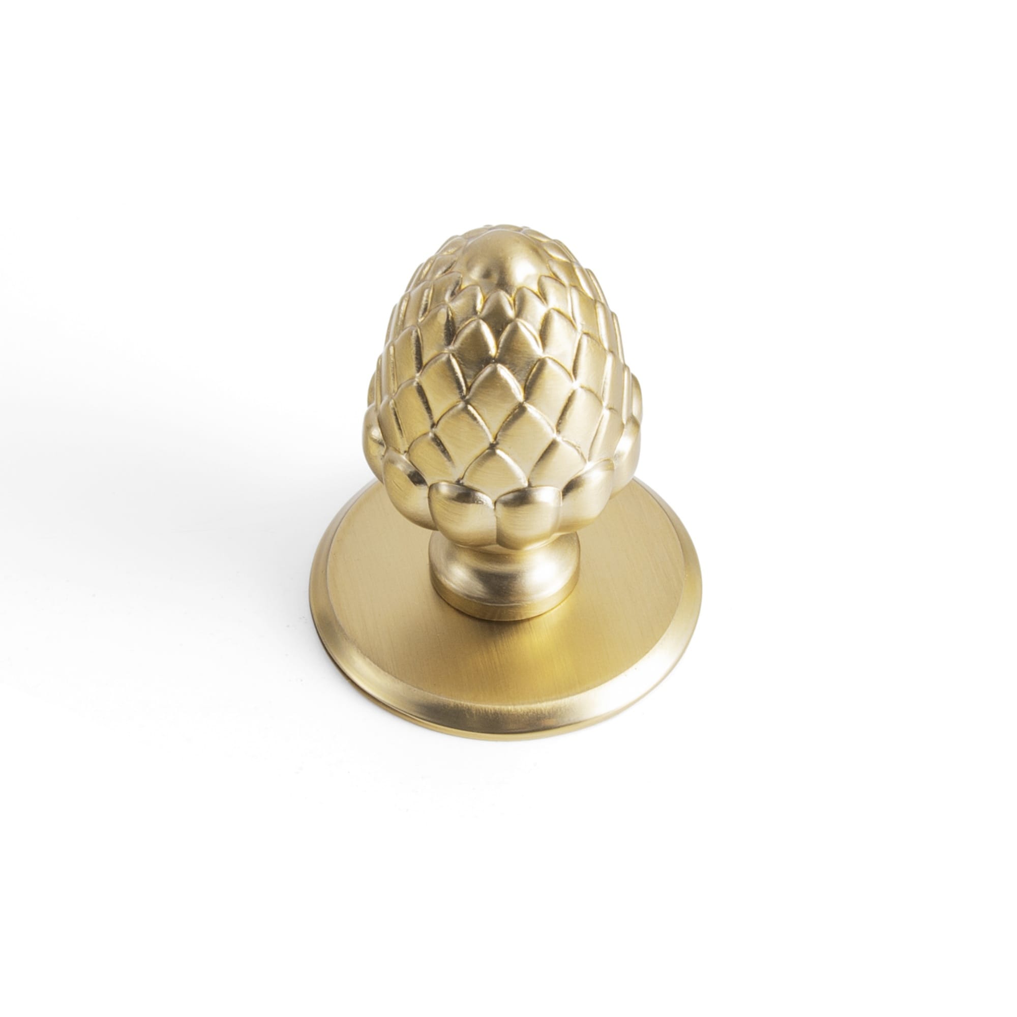 Goo-Ki Champagne Bronze / Round G021 / 6 Pack Pinecone-Shaped Cabinet Knobs Premium Zinc Alloy Decorative Drawer Knobs with Multiple Styles of Round Backplates