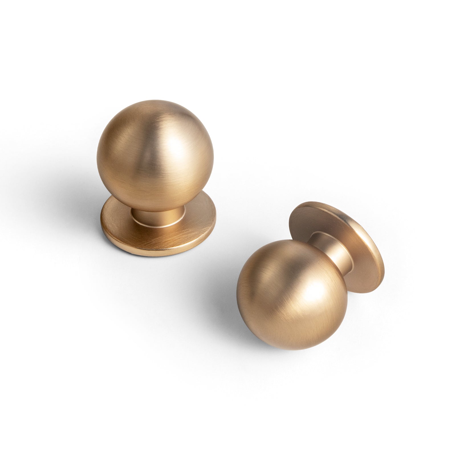 Goo-Ki Champagne Bronze / Round Knob / 6 Pack Mid-Century Modern Arch Cabinet Pulls Antique Brass Kitchen Hardware