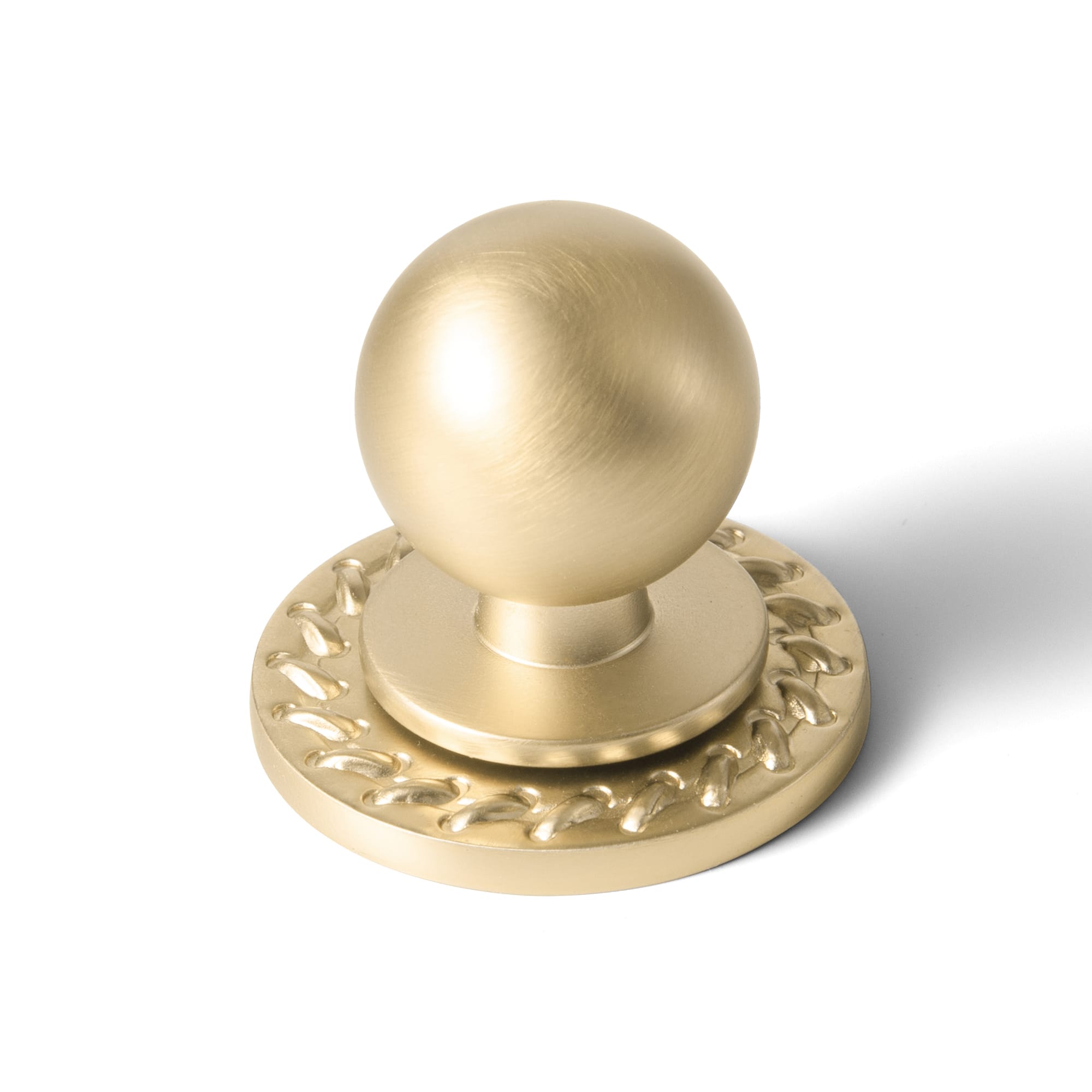 Goo-Ki Champagne Bronze / Round Knob with Back Plate Round G016 / 6 Pack Mid-Century Modern Arch Cabinet Pulls Antique Brass Kitchen Hardware