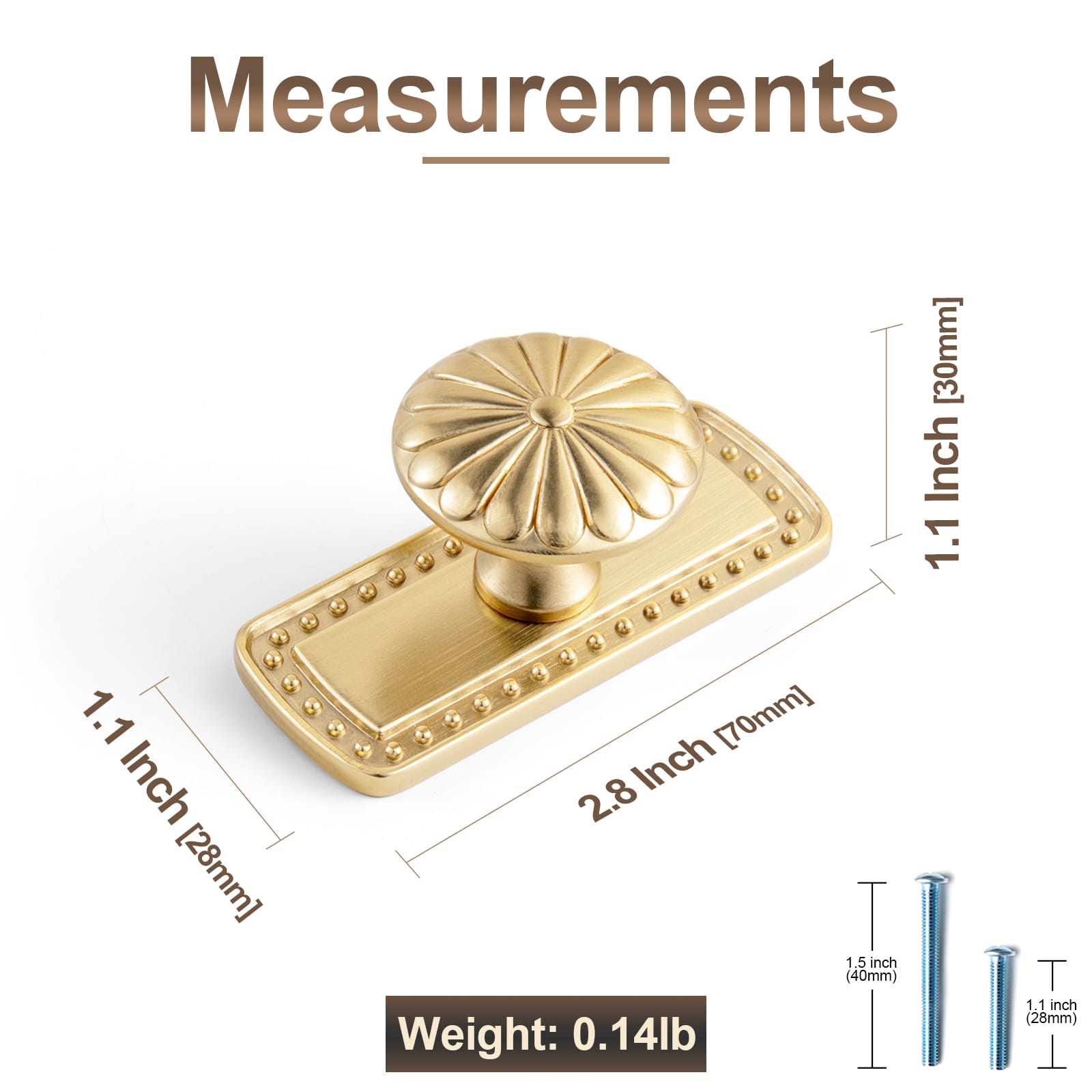 Goo-Ki Chrysanthemum Pattern Embossed Cabinet Knobs Distressed Zinc Alloy Furniture Hardware