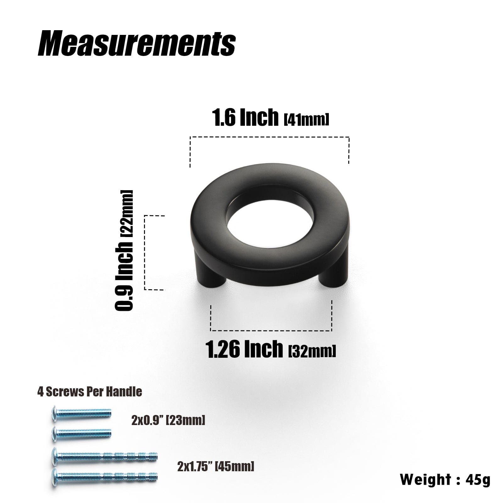 Goo-Ki Circular Luxury Ring Pull Casual Cabinet Pulls for Drawer Cupboard