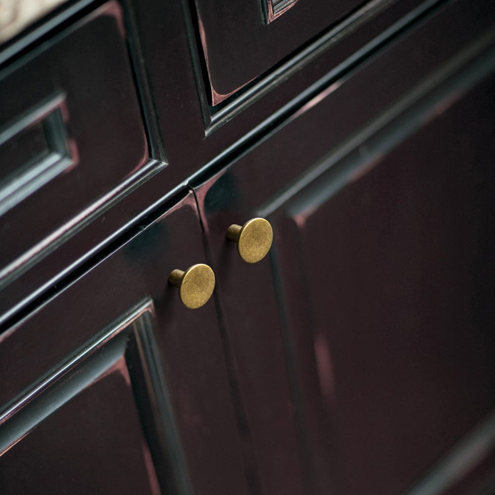 Goo-Ki Classic Antique Brass Cabinet Knobs Minimalist Round Kitchen Handles Vintage Hardware