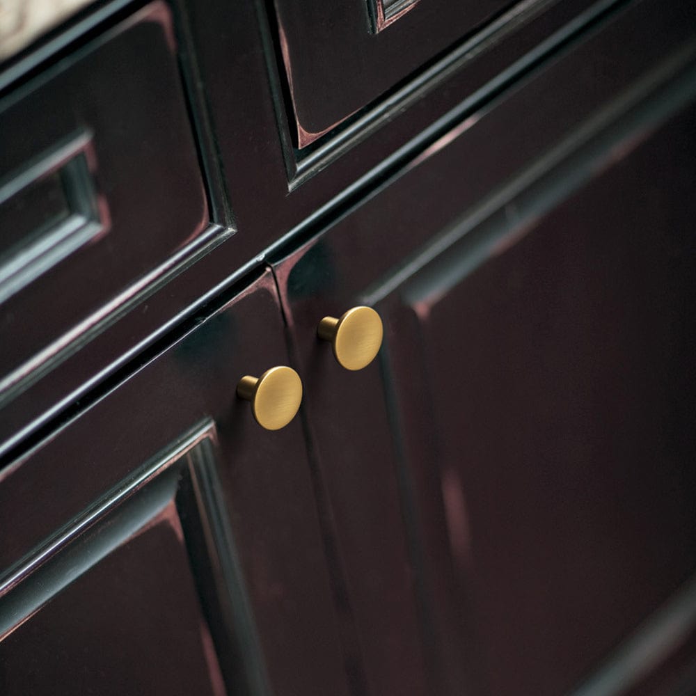 Goo-Ki Classic Antique Brass Cabinet Knobs Minimalist Round Kitchen Handles Vintage Hardware