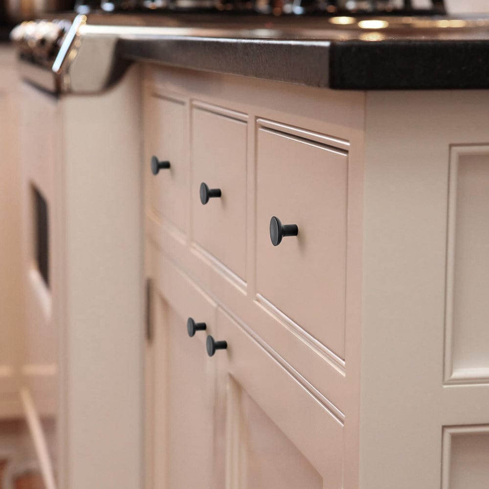 Goo-Ki Classic Antique Brass Cabinet Knobs Minimalist Round Kitchen Handles Vintage Hardware