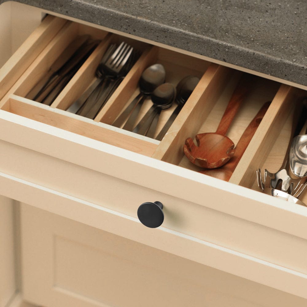 Goo-Ki Classic Antique Brass Cabinet Knobs Minimalist Round Kitchen Handles Vintage Hardware