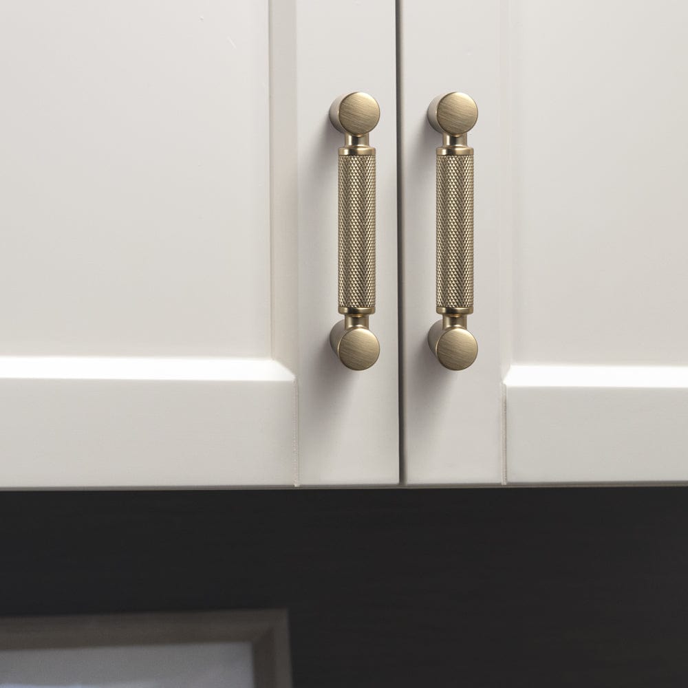 Goo-Ki Classic Bar-shaped Knurled Aluminium Drawer Pull Durable & Stylish Hardware for Furniture