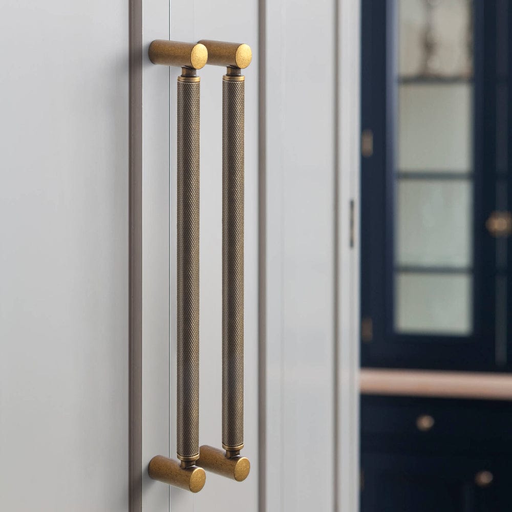Goo-Ki Classic Bar-shaped Knurled Aluminium Drawer Pull Durable & Stylish Hardware for Furniture