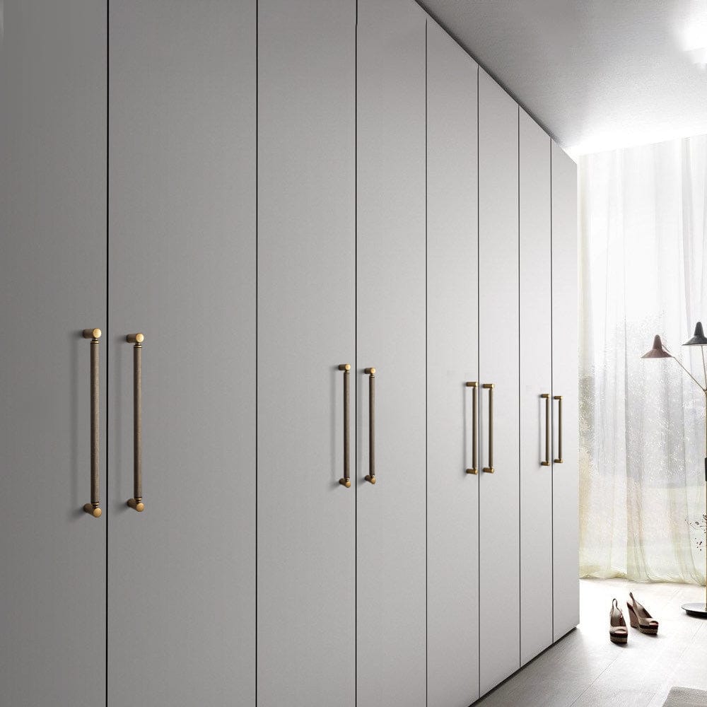 Goo-Ki Classic Bar-shaped Knurled Aluminium Drawer Pull Durable & Stylish Hardware for Furniture