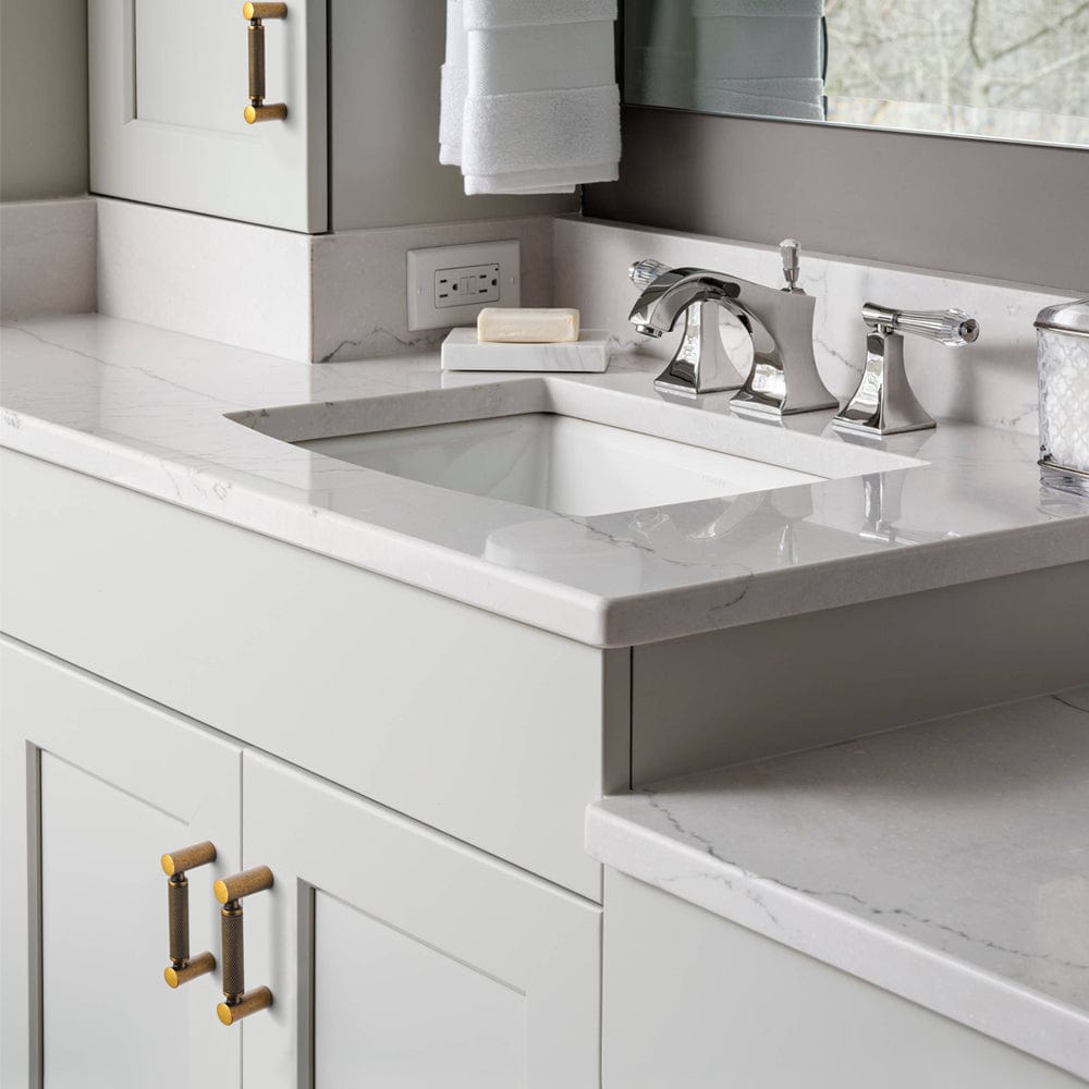 Goo-Ki Classic Bar-shaped Knurled Aluminium Drawer Pull Durable & Stylish Hardware for Furniture