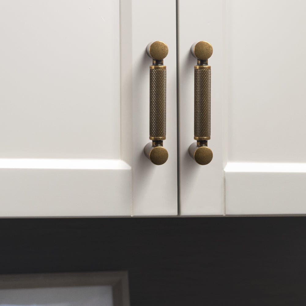 Goo-Ki Classic Bar-shaped Knurled Aluminium Drawer Pull Durable & Stylish Hardware for Furniture