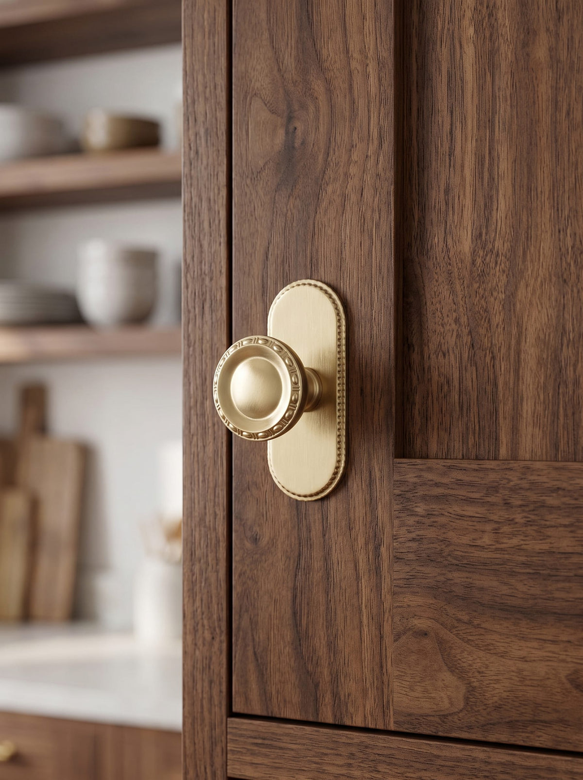 Goo-Ki Classic Round Cabinet Knobs Elegant Decorative Drawer Knobs with Ornate Edging