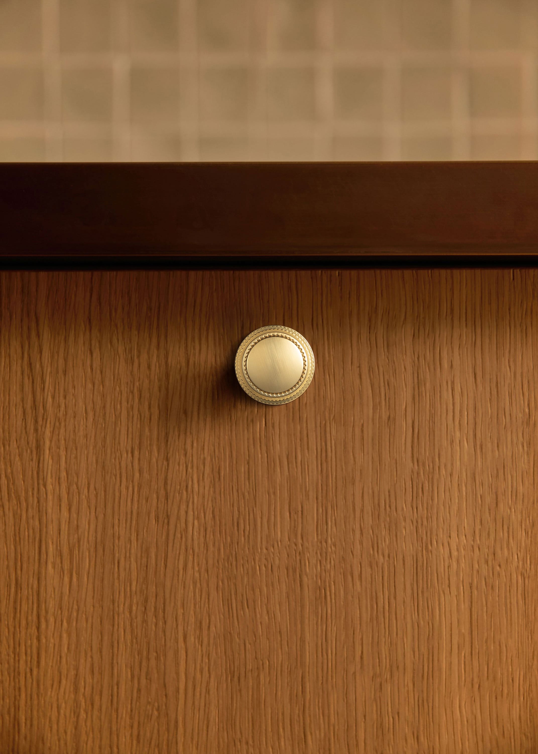 Goo-Ki Classic Round Design Cabinet Knobs with Toothed Rim for Kitchen Drawers