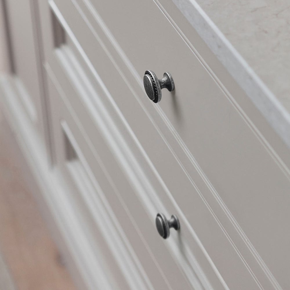 Goo-Ki Classic Round Design Cabinet Knobs with Wheatear Border for Kitchen Drawers