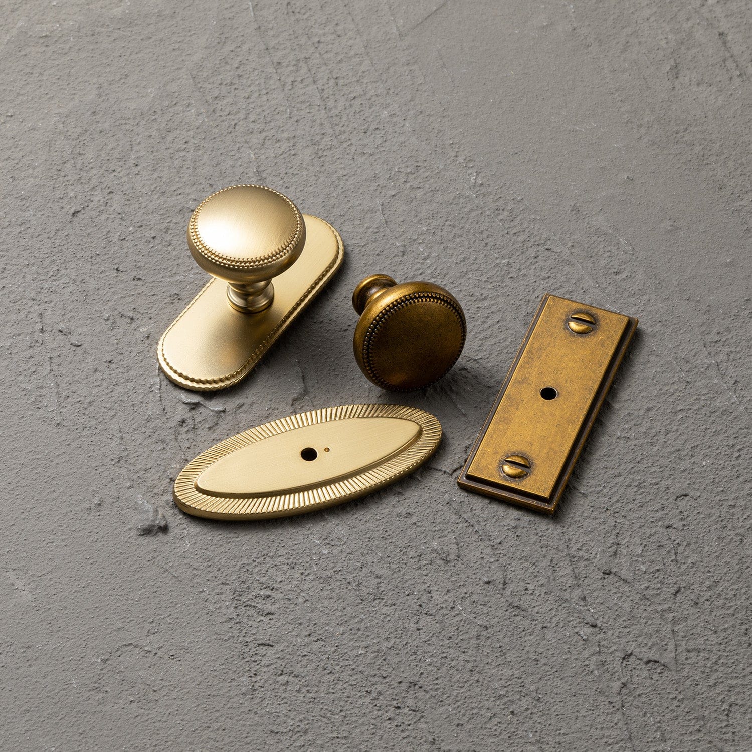 Goo-Ki Classic Zinc Alloy Cabinet Knobs with Beaded Edge Vintage Style Drawer Hardware