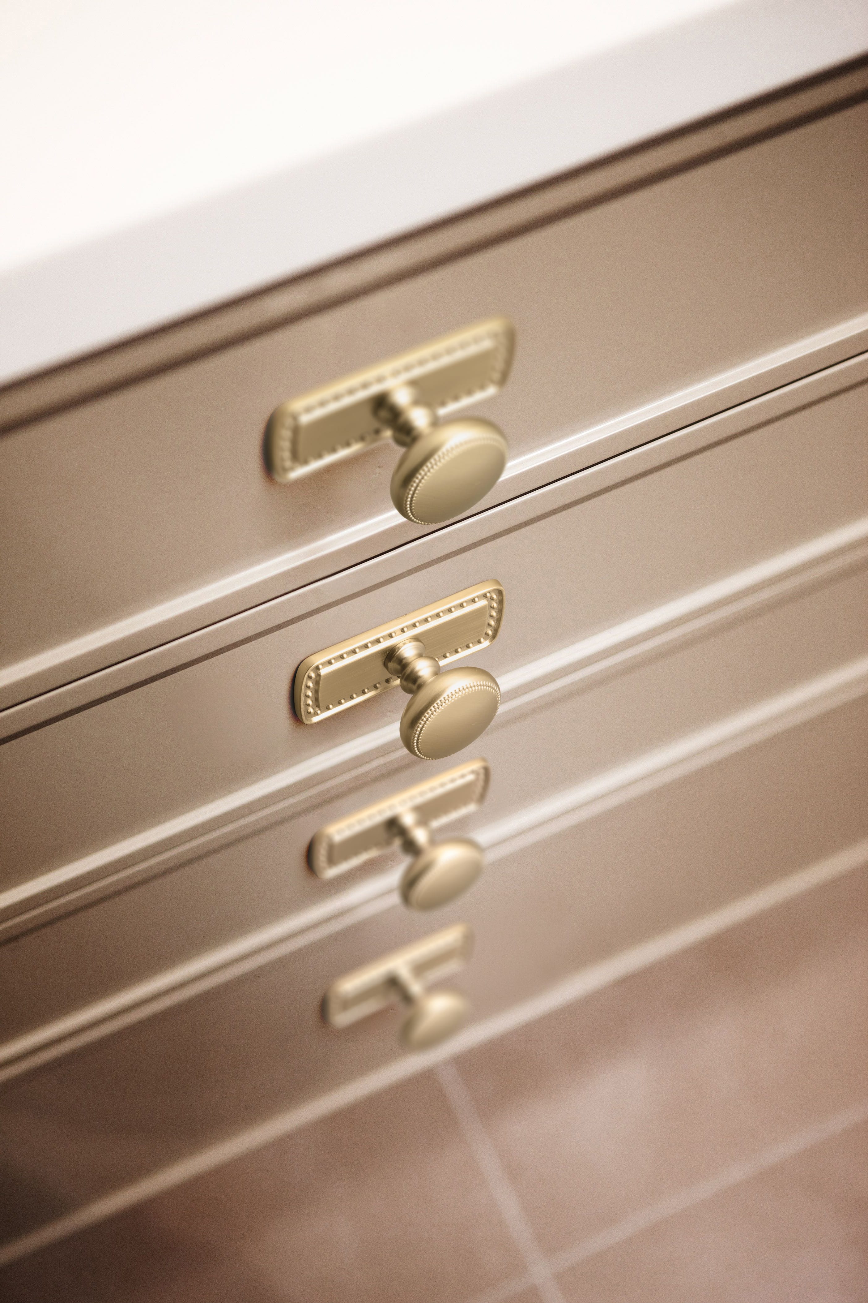 Goo-Ki Classic Zinc Alloy Cabinet Knobs with Beaded Edge Vintage Style Drawer Hardware