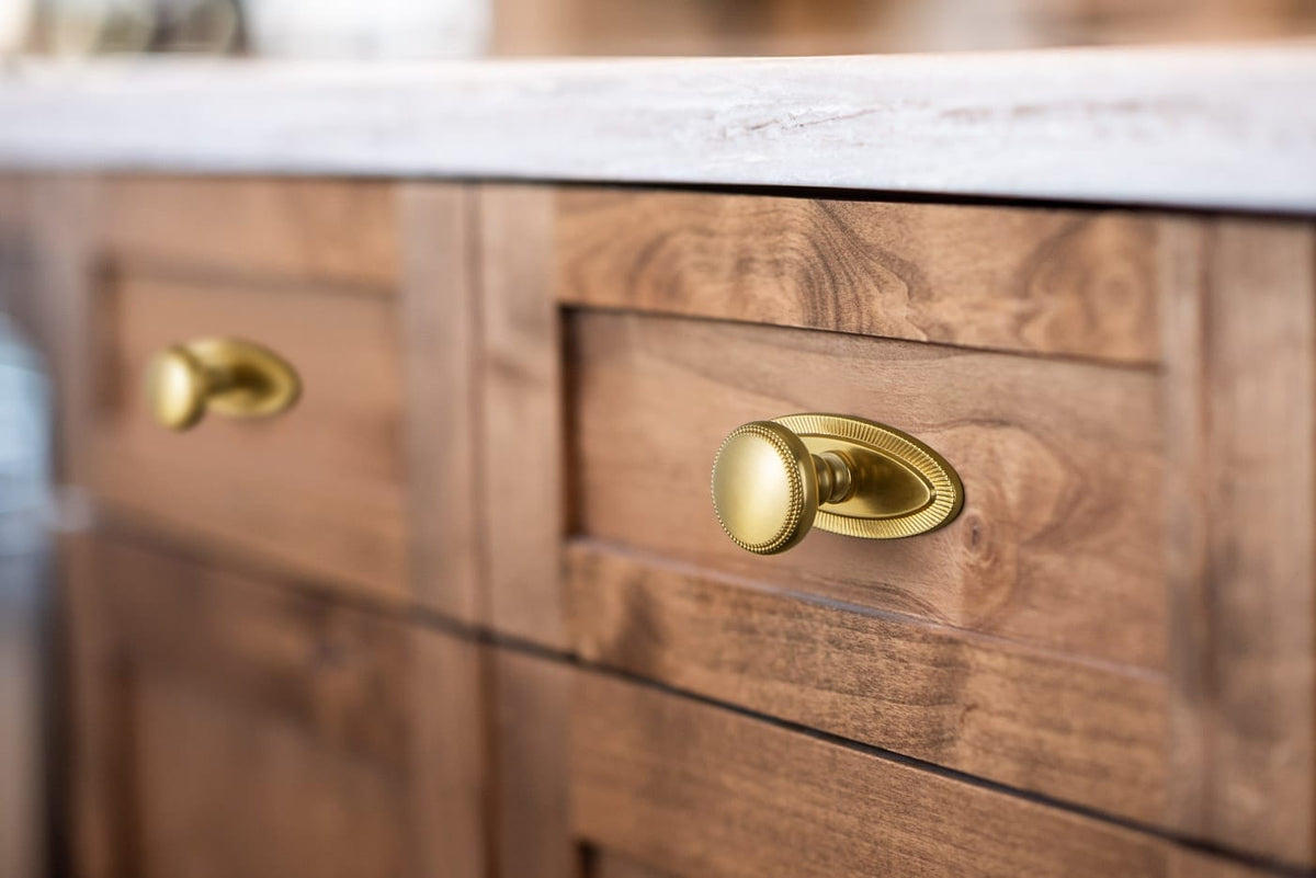 Goo-Ki Classic Zinc Alloy Cabinet Knobs with Beaded Edge Vintage Style Drawer Hardware