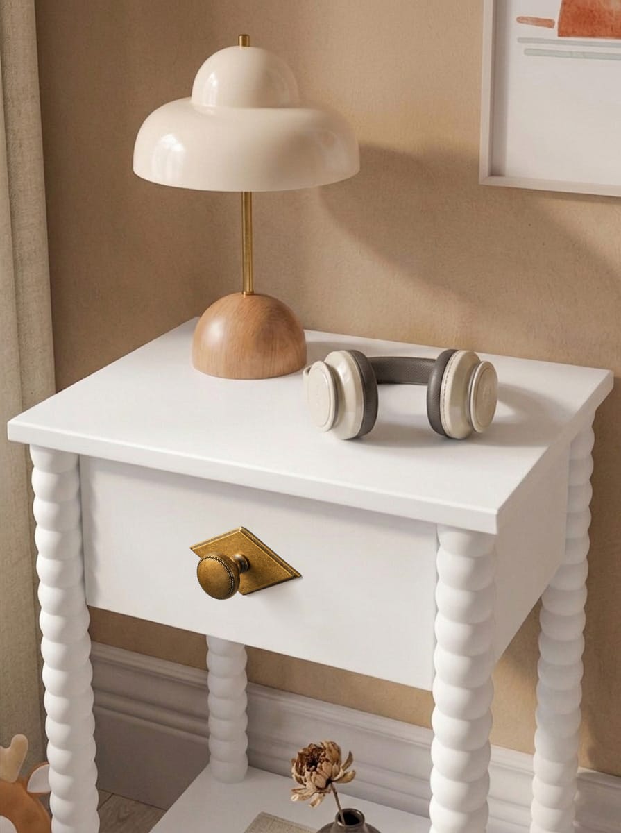 Goo-Ki Classic Zinc Alloy Cabinet Knobs with Beaded Edge Vintage Style Drawer Hardware