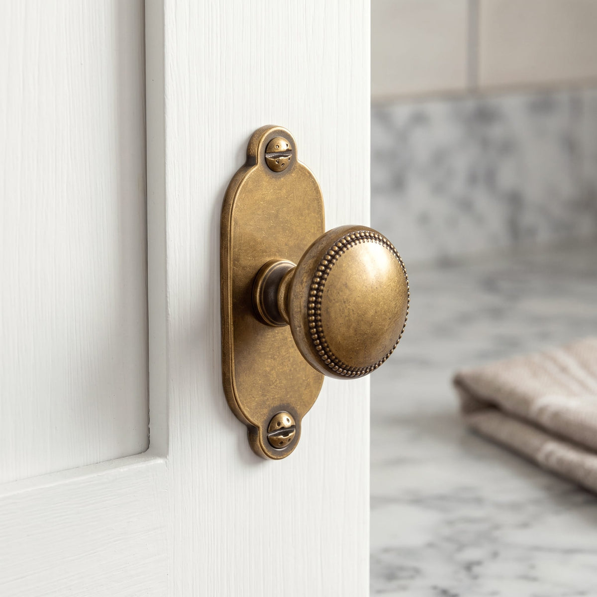 Goo-Ki Classic Zinc Alloy Cabinet Knobs with Beaded Edge Vintage Style Drawer Hardware