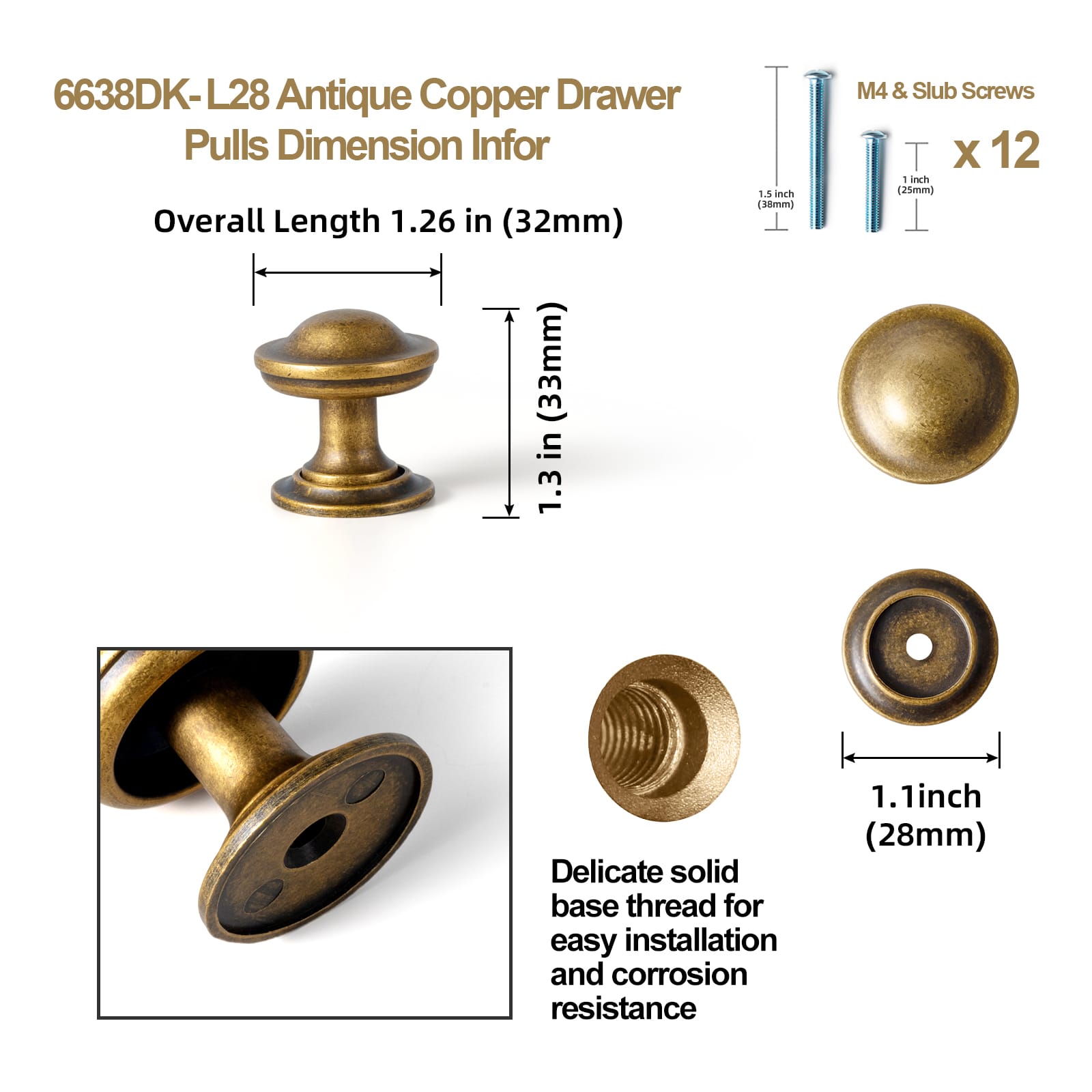 Goo-Ki 【Clearance Sale!】Cabinet Bar Pulls Sturdy Drawer Handles for Home Decoration