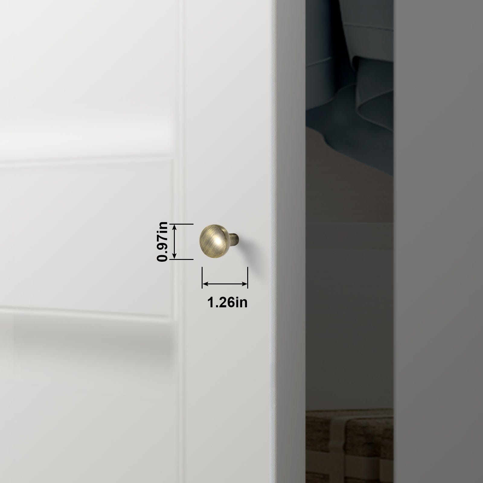 Goo-Ki 【Clearance Sale!】Matte White / Antique Bronze Rustic Cabinet Bar Pulls Decorative Drawer Handles