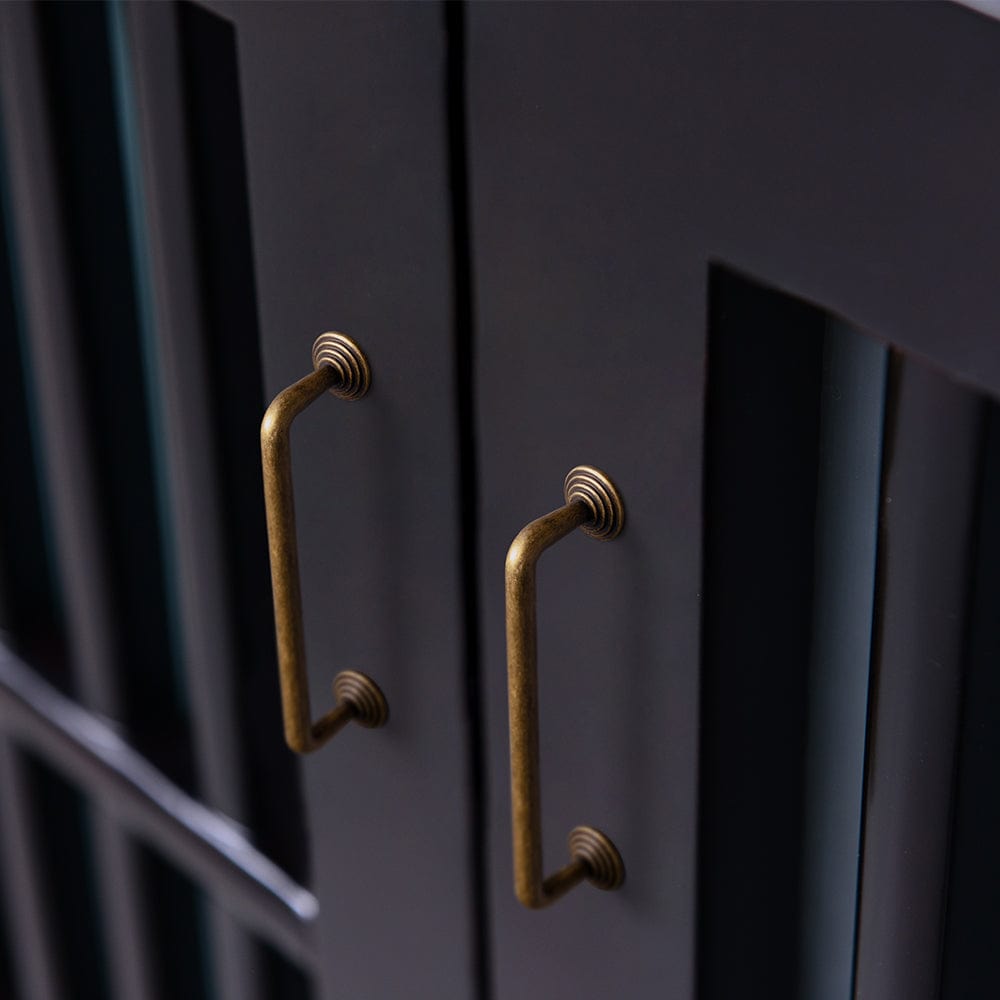 Goo-Ki Concentric Circle Pattern Base Design Vintage Cabinet Handles