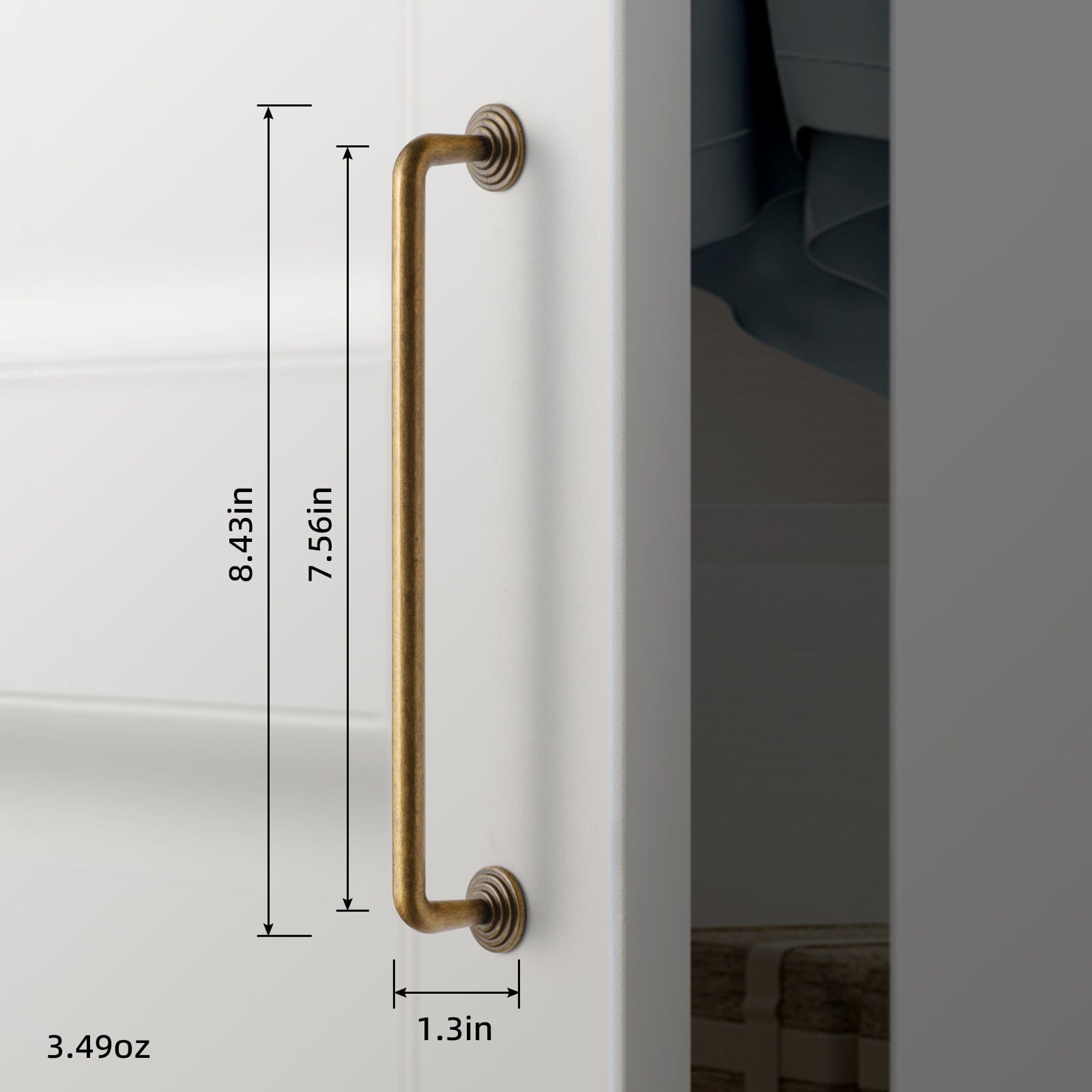 Goo-Ki Concentric Circle Pattern Base Design Vintage Cabinet Handles