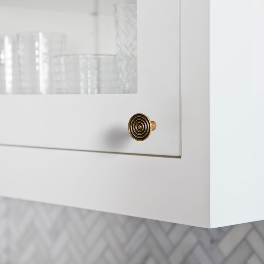 Goo-Ki Concentric Circle Pattern Base Design Vintage Cabinet Handles