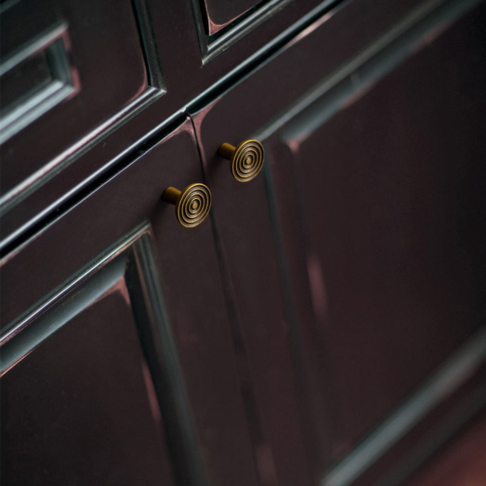 Goo-Ki Concentric Circle Pattern Base Design Vintage Cabinet Handles