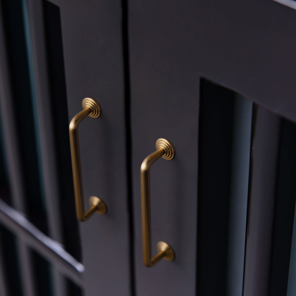 Goo-Ki Concentric Circle Pattern Base Design Vintage Cabinet Handles